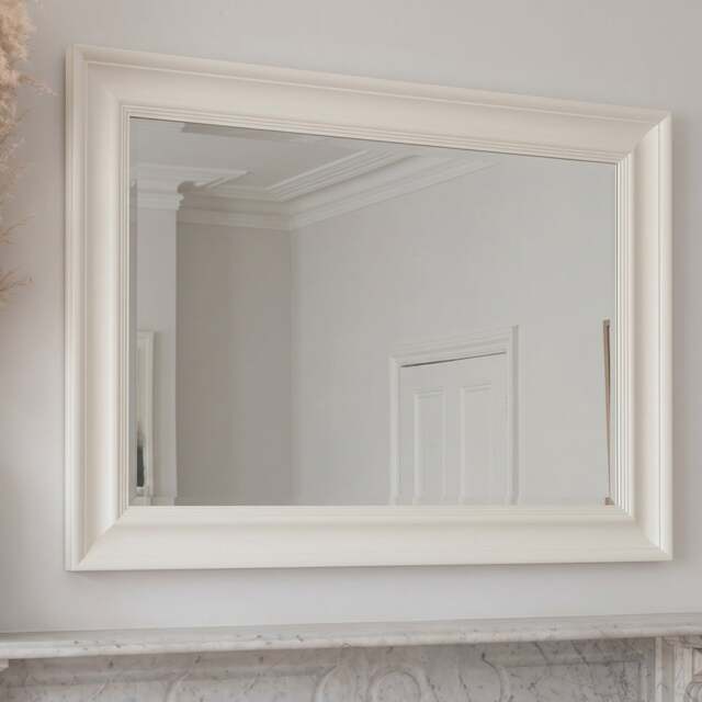 Warm White Small Rectangular Mirror 60x90cm - Home Accessories - The Cotswold Company - image 1