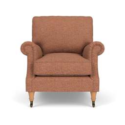 Armchair - Brick - Herringbone Weave - Taylor High Back - The Cotswold Company - thumbnail 2