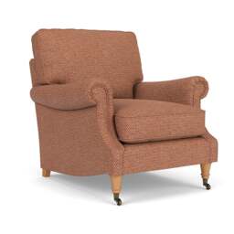 Armchair - Brick - Herringbone Weave - Taylor High Back - The Cotswold Company - thumbnail 1