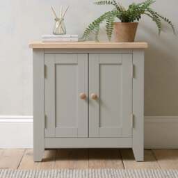 Small Double Cupboard - Chester Dove Grey - The Cotswold Company - thumbnail 2