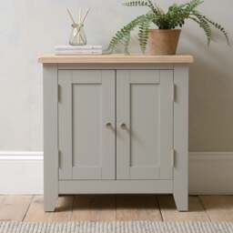 Small Double Cupboard - Chester Dove Grey - The Cotswold Company - thumbnail 1