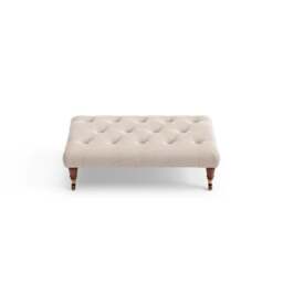 Foot Stool - Natural - Eco Chenille - Amelia Small - The Cotswold Company - thumbnail 5