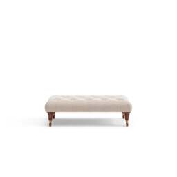 Foot Stool - Natural - Eco Chenille - Amelia Small - The Cotswold Company - thumbnail 7