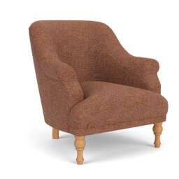 Armchair - Brick Marl - Aquaclean Oxford - Everett - The Cotswold Company