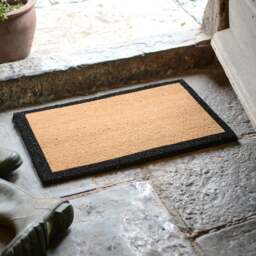 Coir Doormat - Charcoal Border 40x60cm - Home Accessories - The Cotswold Company - thumbnail 1