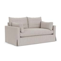 Large 2 Seater Sofa - Indigo - Kingham Stripe - Ashton - The Cotswold Company