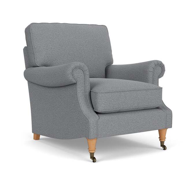Armchair - Blue Marl - House Weave - Taylor High Back - The Cotswold Company - image 1