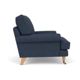 Armchair - Indigo - Luxury Italian Linen - Stewart - The Cotswold Company - thumbnail 3