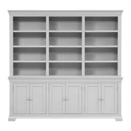 Chantilly Pebble Grey Grand Bookcase - The Cotswold Company - thumbnail 5