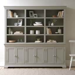 Chantilly Pebble Grey Grand Bookcase - The Cotswold Company - thumbnail 2