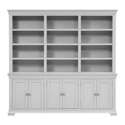 Chantilly Pebble Grey Grand Bookcase - The Cotswold Company - thumbnail 6