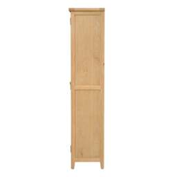 Tall Shoe Cupboard - Inglesham Whitewash Oak - The Cotswold Company - thumbnail 7