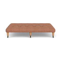 Foot Stool - Brick - Herringbone Weave - Amelia Large - The Cotswold Company - thumbnail 2