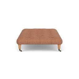 Foot Stool - Brick - Herringbone Weave - Amelia Large - The Cotswold Company - thumbnail 3