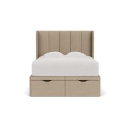 Double Ottoman Storage Bed - Natural - House Linen Mix - Parker - The Cotswold Company - thumbnail 2