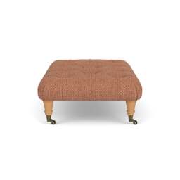 Foot Stool - Brick - Herringbone Weave - Amelia Small - The Cotswold Company - thumbnail 3