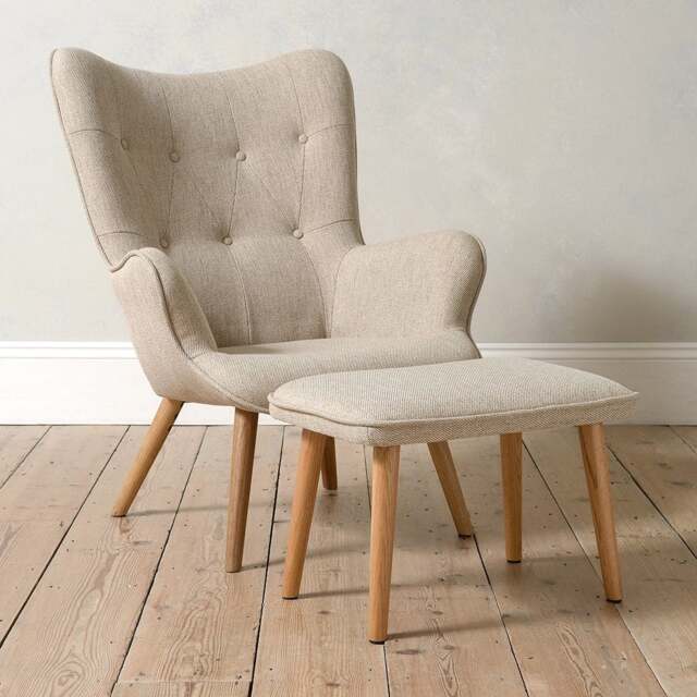 Whittington Chair and Footstool - The Cotswold Company - image 1