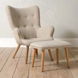 Whittington Chair and Footstool - The Cotswold Company