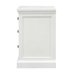 Fairford Soft White 3 Drawer Bedside Table - The Cotswold Company - thumbnail 3