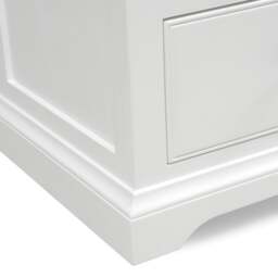Fairford Soft White 3 Drawer Bedside Table - The Cotswold Company - thumbnail 4