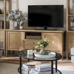 Berkeley Nordic Oak Large TV Unit 60 - The Cotswold Company