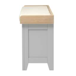 Large Shoe Storage Trunk and Bench - Chester Dove Grey - The Cotswold Company - thumbnail 5