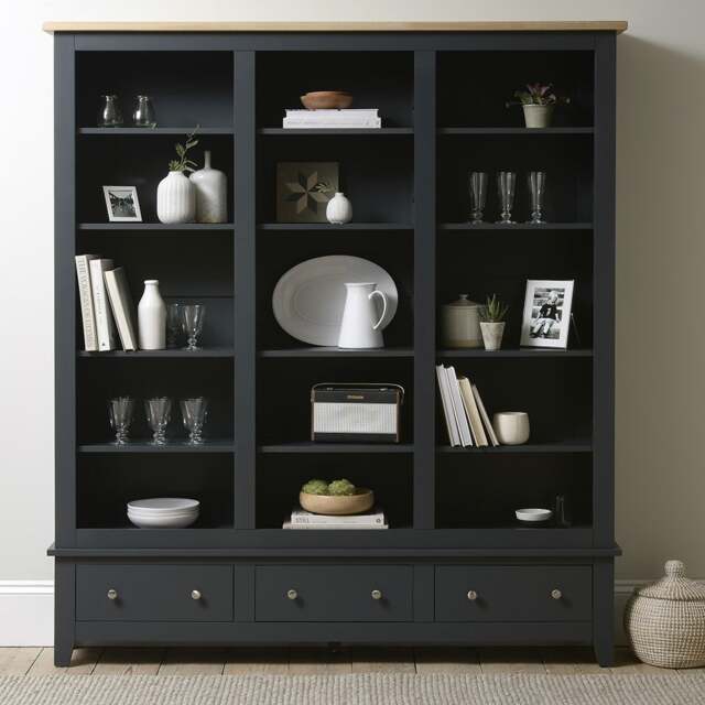 Grand Bookcase - Chester Charcoal - The Cotswold Company - image 1