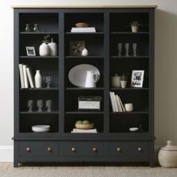 Grand Bookcase - Chester Charcoal - The Cotswold Company - thumbnail 2