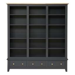 Grand Bookcase - Chester Charcoal - The Cotswold Company - thumbnail 4