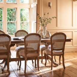 Camille Limewash Oak 6-10 Seater Extending Dining Table - The Cotswold Company - thumbnail 6