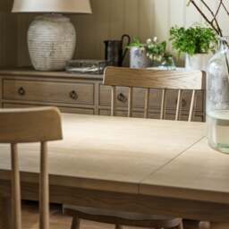 Camille Limewash Oak 6-10 Seater Extending Dining Table - The Cotswold Company - thumbnail 5