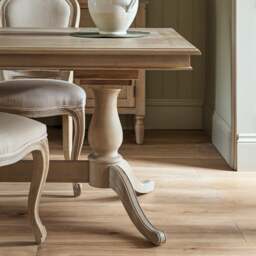 Camille Limewash Oak 6-10 Seater Extending Dining Table - The Cotswold Company - thumbnail 3