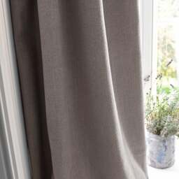 Curtain Pair - 167x274cm - Marling Linen Mix Flax - The Cotswold Company - thumbnail 2