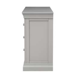 Chantilly Pebble Grey 3 Drawer Petite Chest - The Cotswold Company - thumbnail 6