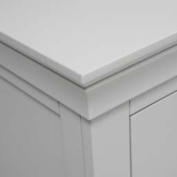 Chantilly Pebble Grey 3 Drawer Petite Chest - The Cotswold Company - thumbnail 7