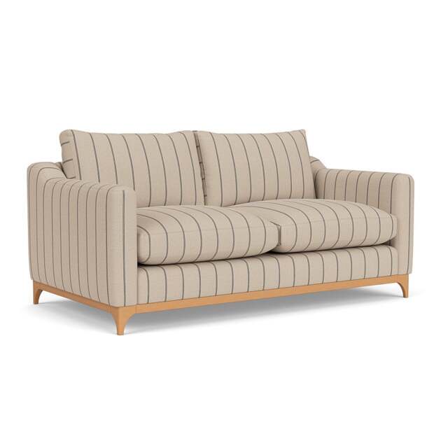 4 Seater Sofa - Charcoal - Compton Stripe - Watson - The Cotswold Company - image 1
