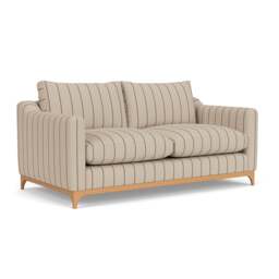 4 Seater Sofa - Charcoal - Compton Stripe - Watson - The Cotswold Company - thumbnail 1