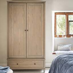 Bibury Smoked Oak Double Wardrobe - The Cotswold Company - thumbnail 2