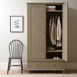 Bibury Smoked Oak Double Wardrobe - The Cotswold Company - thumbnail 3