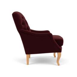 Armchair - Dark Rosehip - Matt Velvet - Olivia - The Cotswold Company - thumbnail 3