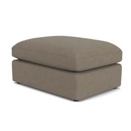 Foot Stool - Mid Grey - House Linen Mix - Clarke Large - The Cotswold Company - thumbnail 1