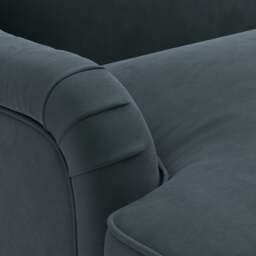 Armchair - Lake - Matt Velvet - Ashbee - The Cotswold Company - thumbnail 5
