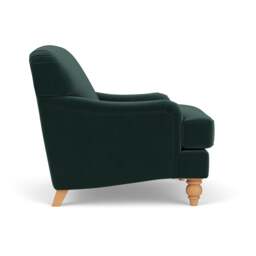 Armchair - Lake - Matt Velvet - Ashbee - The Cotswold Company - thumbnail 3