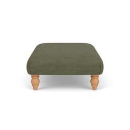 Foot Stool - Fern - Luxury Italian Linen - Clara - The Cotswold Company - thumbnail 3