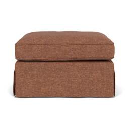 Foot Stool - Brick Marl - Aquaclean Oxford - Dawson Small - The Cotswold Company - thumbnail 2