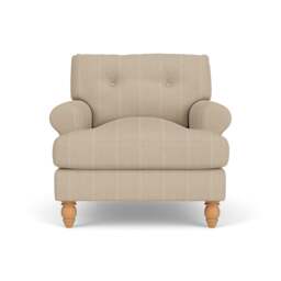 Armchair - Natural - Compton Stripe - Talbot - The Cotswold Company - thumbnail 2