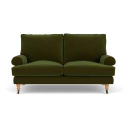 2 Seater Sofa - Forest Green - Matt Velvet - Stewart - The Cotswold Company - thumbnail 2