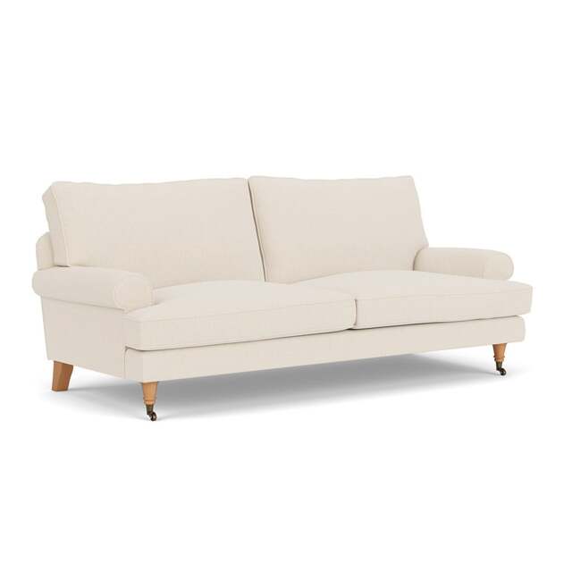 3 Seater Sofa - Cream - House Weave - Stewart - The Cotswold Company - image 1