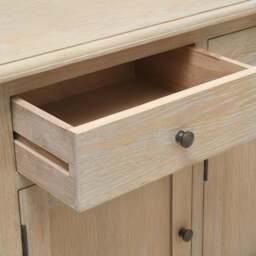 Camille Limewash Oak 3 Door Sideboard - The Cotswold Company - thumbnail 7