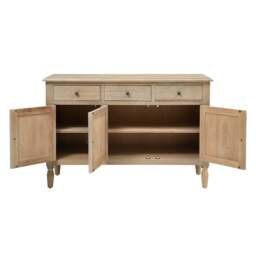 Camille Limewash Oak 3 Door Sideboard - The Cotswold Company - thumbnail 3